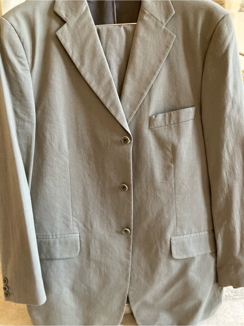 Banana Republic Dark khaki green Suit Jacket and Pants